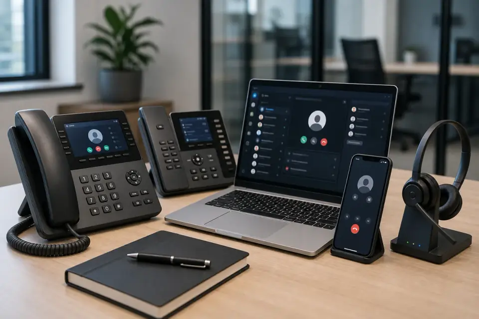 Business telephony and communication equipment
