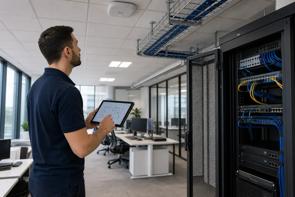 Technical site survey for an infrastructure installation