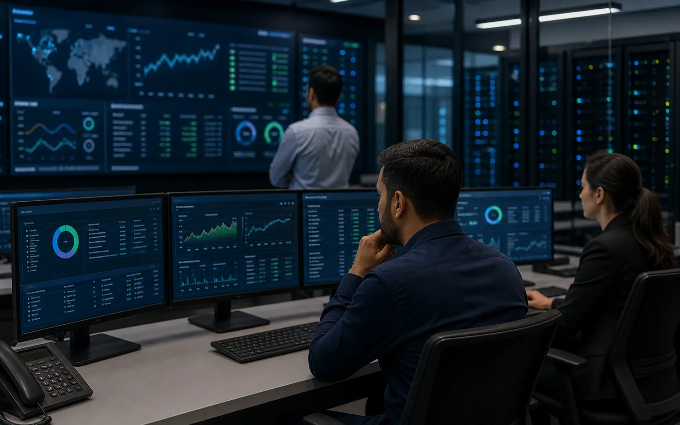 Ideal Solutions technical operations team monitoring enterprise infrastructure